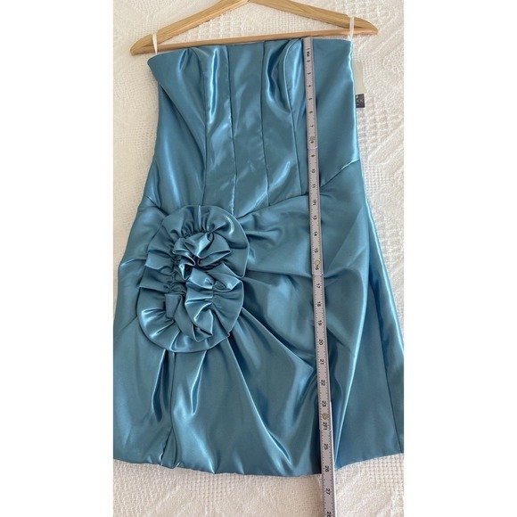 VTG Y2K Jessica McClintock GUNNE SAX Satin Strapless Formal Prom Dress 3 NWT - Picture 12 of 12